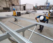 Instalación solar en azotea